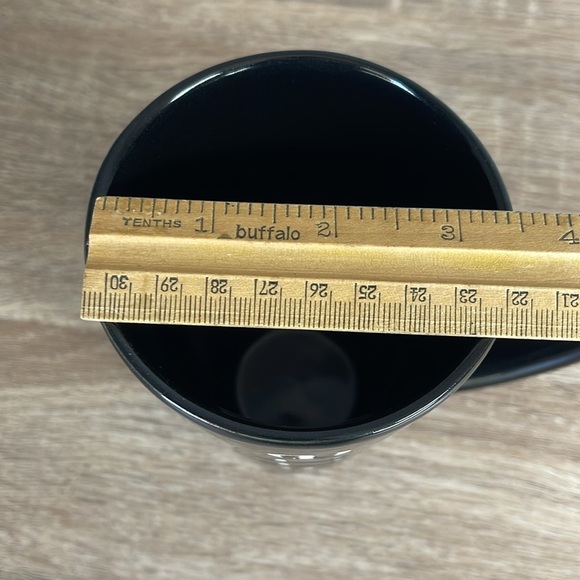 Mayfair & Jackson Black Embossed Tall Latte Coffee Mug 12 oz - Picture 5 of 7